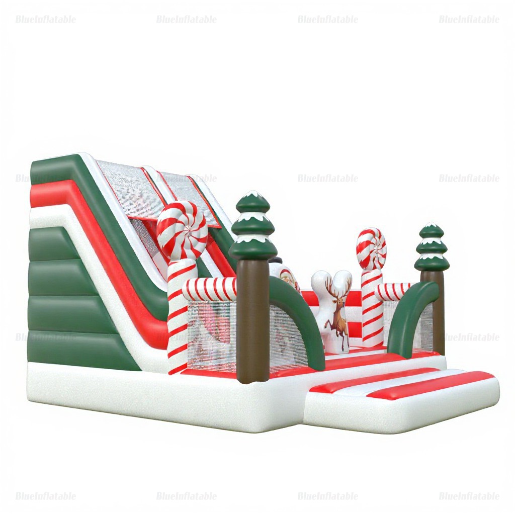 Christmas Combo Bounce House with Inflatable Slide - Image 4