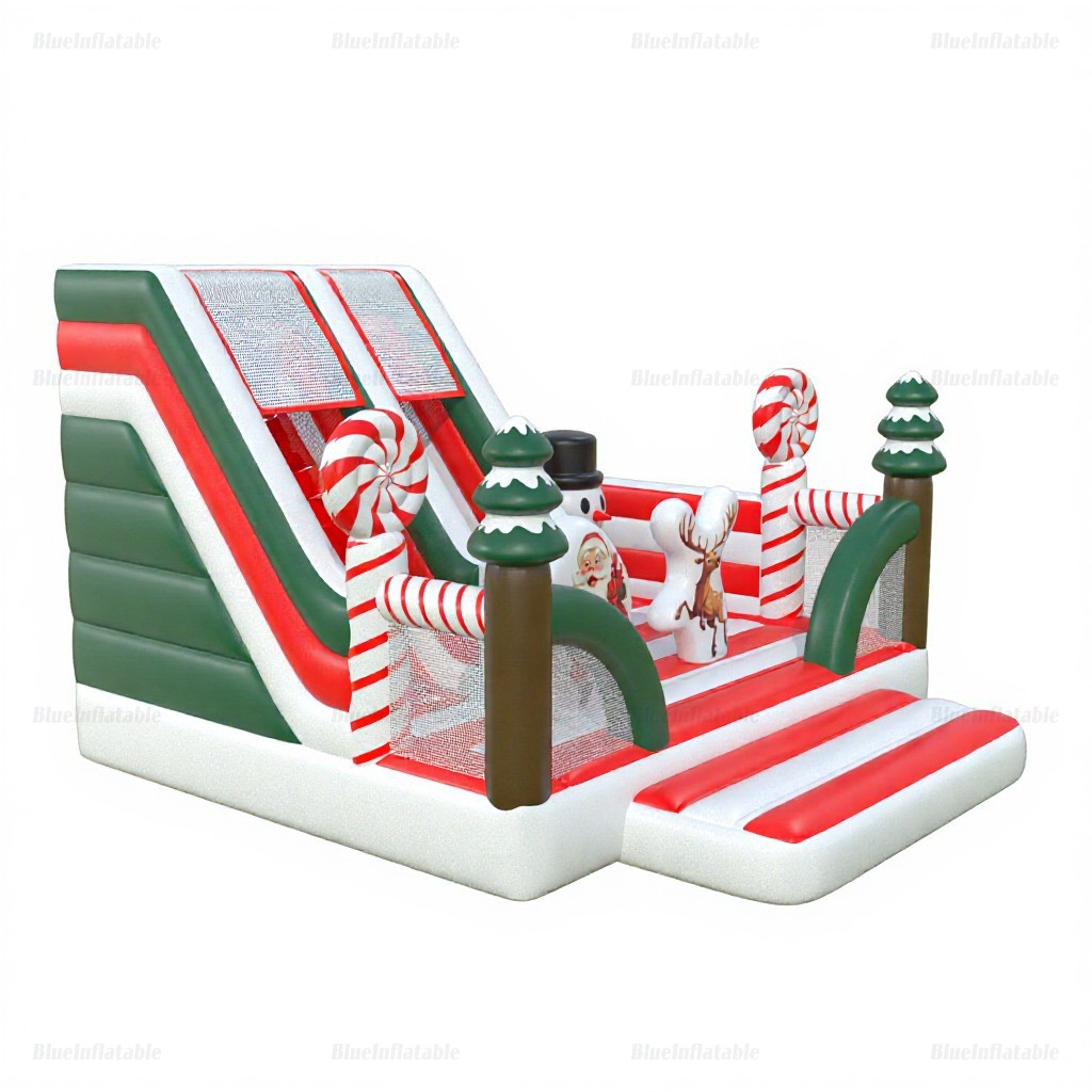Christmas Combo Bounce House with Inflatable Slide - Image 6