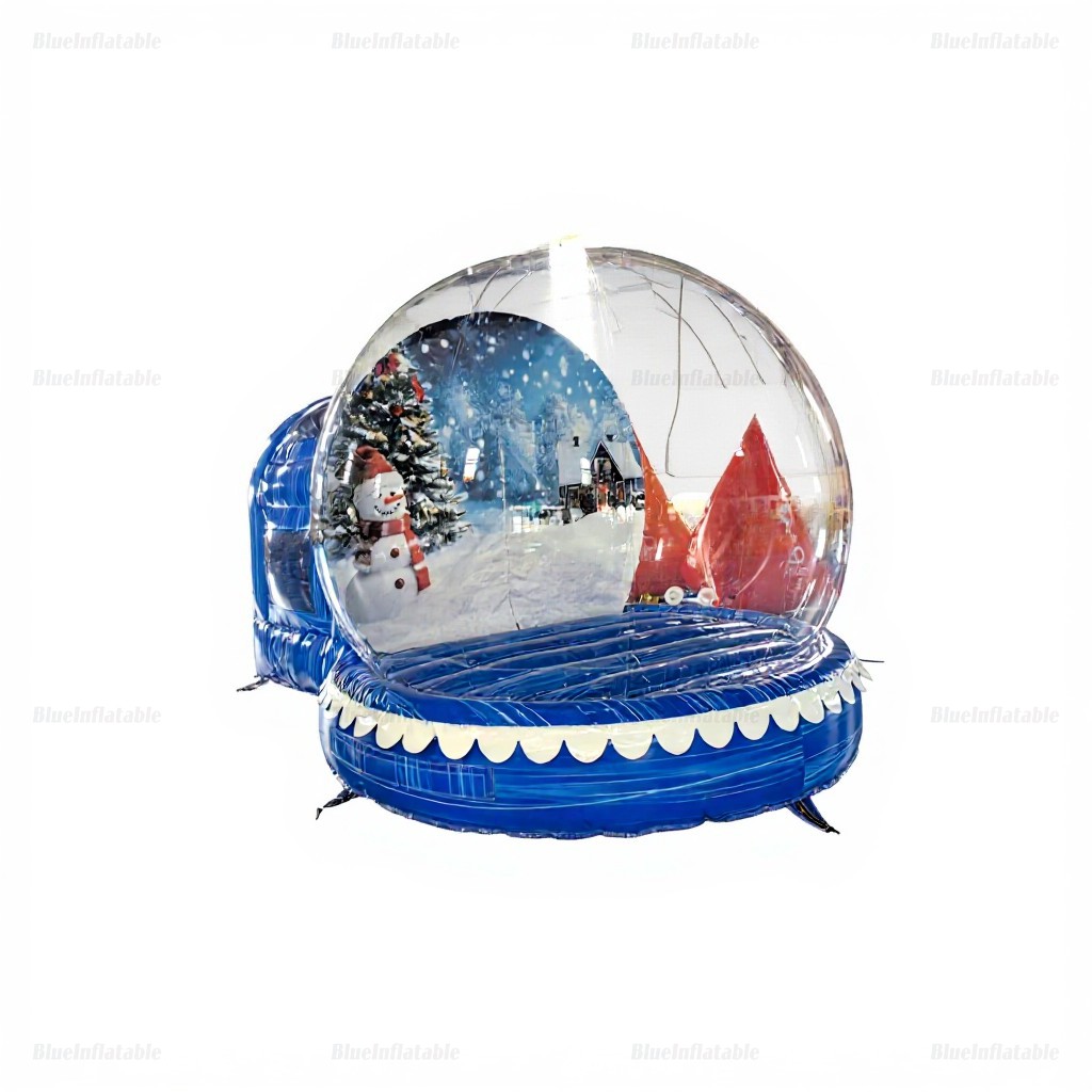 Christmas Snow Globe Inflatable House Party Rental - Image 6