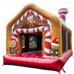 Gingerbread Candy Cane Inflatable Christmas House