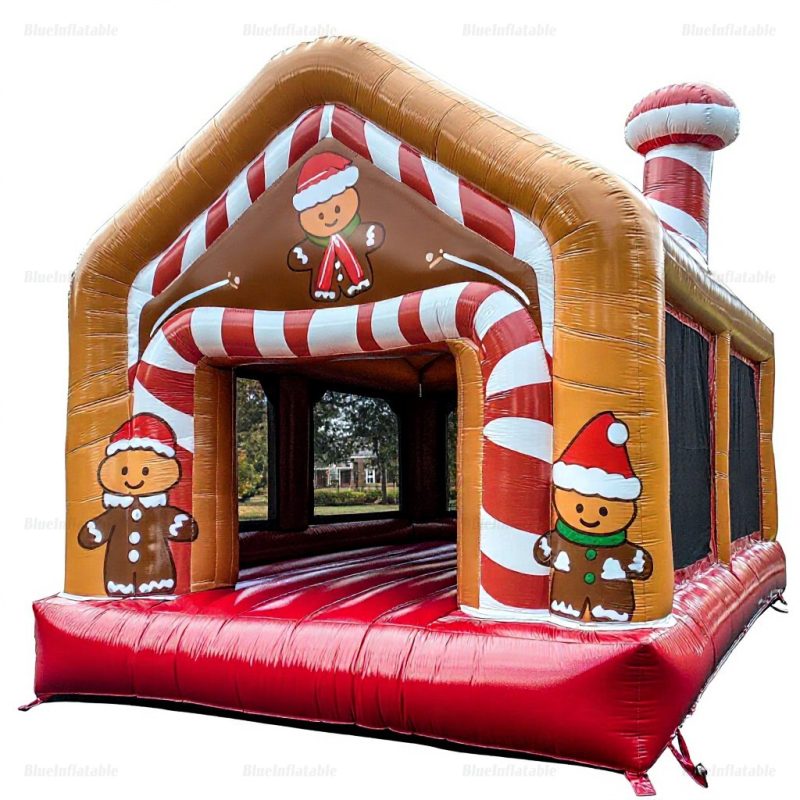 Gingerbread Candy Cane Inflatable Christmas House