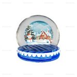 Inflatable Christmas Snow Globe Dome Bounce House