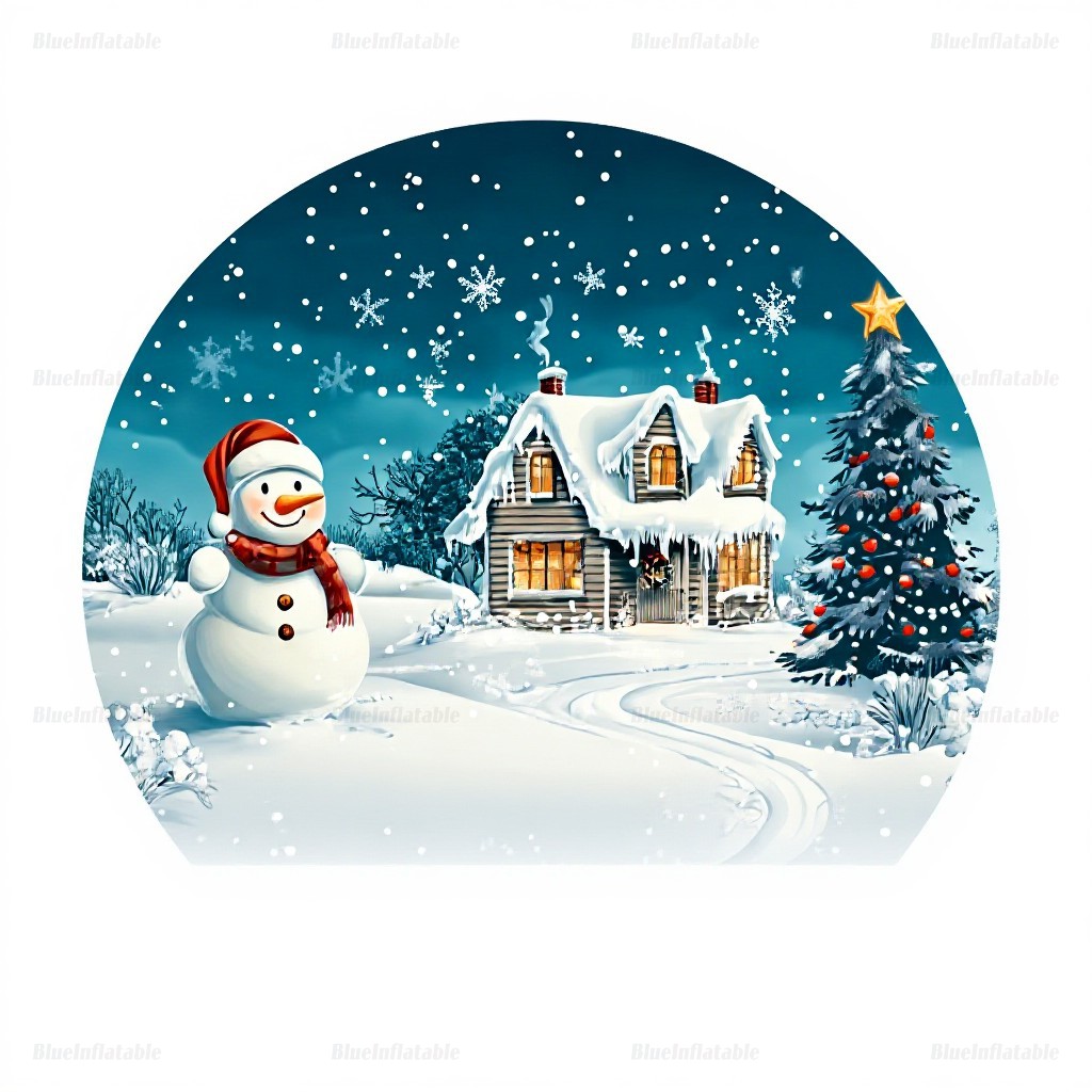 Inflatable Christmas Snow Globe Tunnel Igloo - Image 3