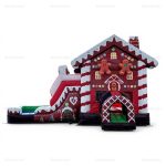 Gingerbread House Christmas Inflatable Bounce Castle & Water Slide
