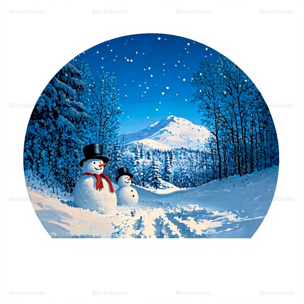 Inflatable Christmas Snow Globe Bubble Dome Tent - Image 4