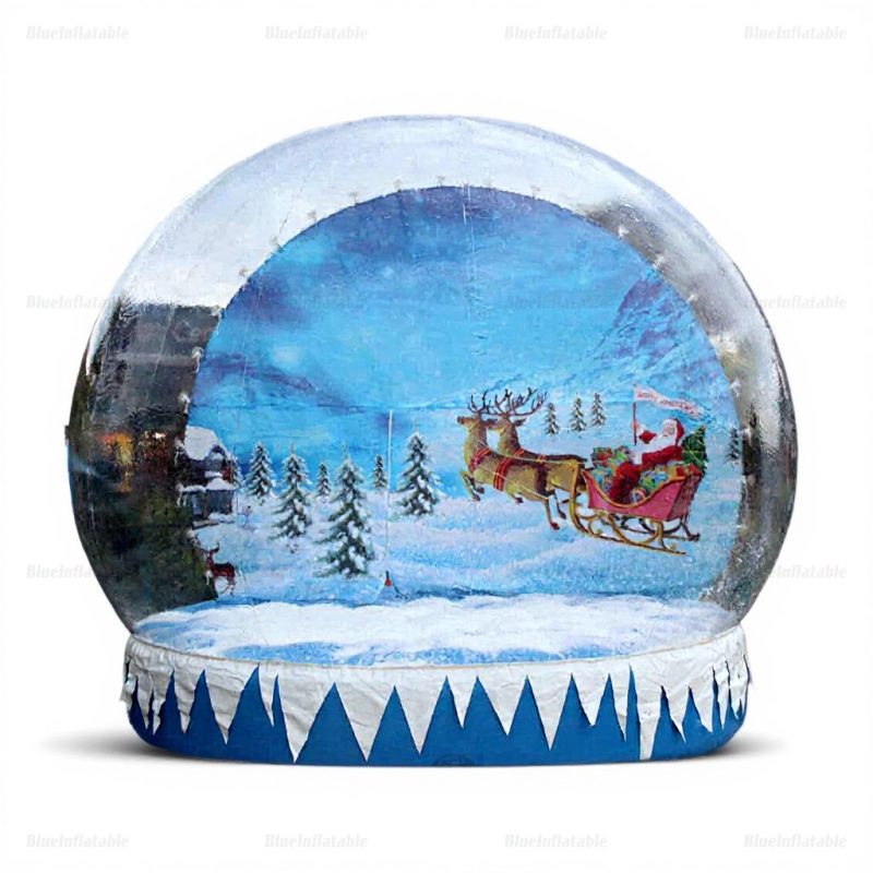 Inflatable Santa Snow Globe Christmas Photo Booth Tent