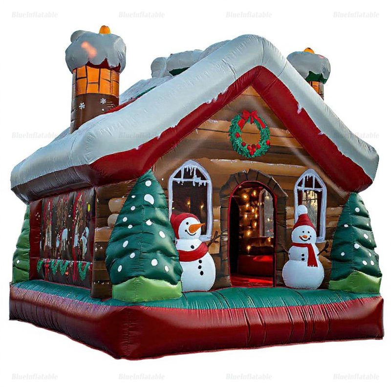 Snowman Christmas Inflatable Bounce House Rental for Adults