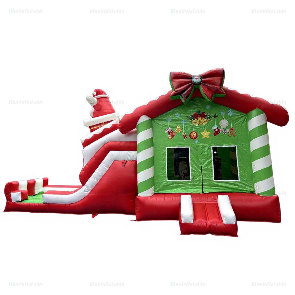 Santa Claus Christmas Bounce House & Slide Combo