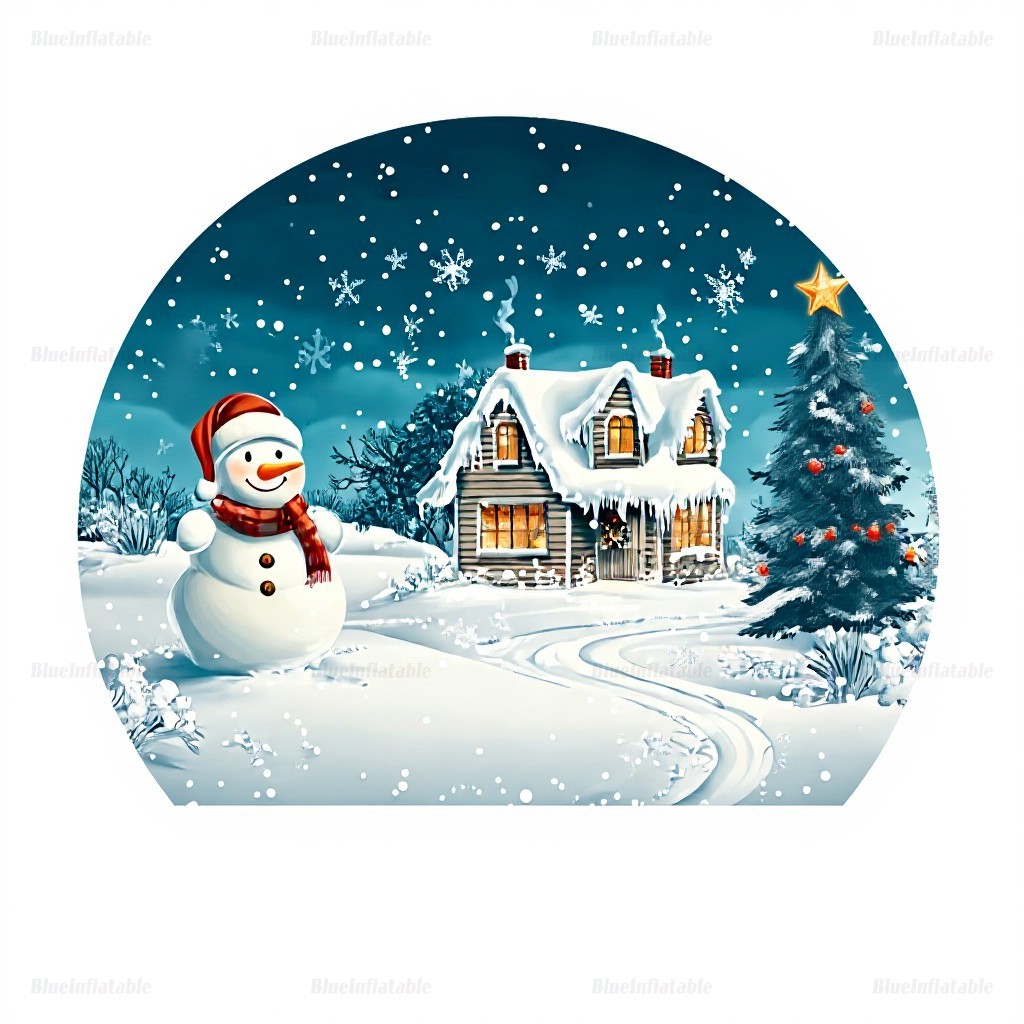 Life-Size Inflatable Clear Dome Snow Globe Tent - Image 7