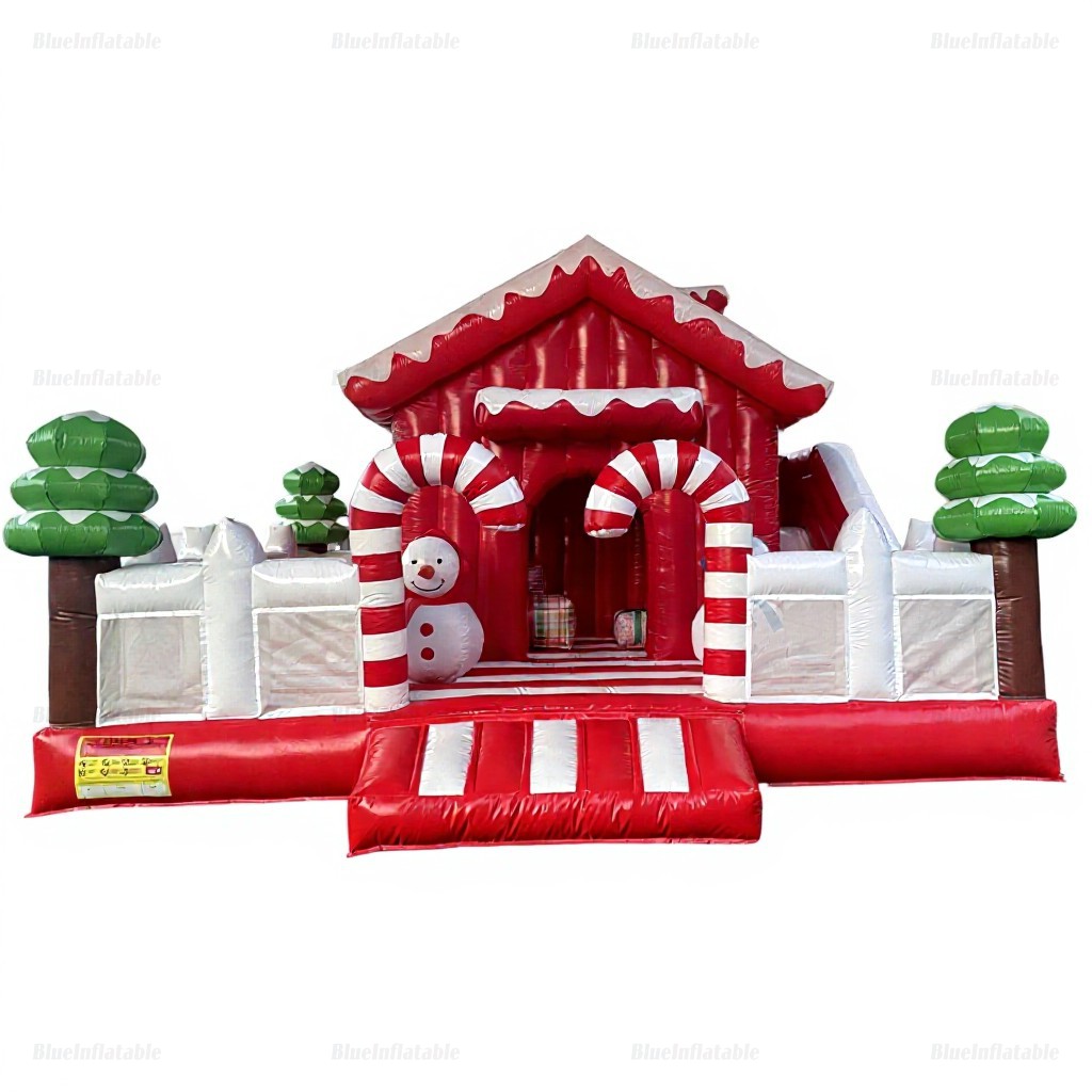 Candy Land Christmas Bounce & Slide Inflatable Combo - Image 3
