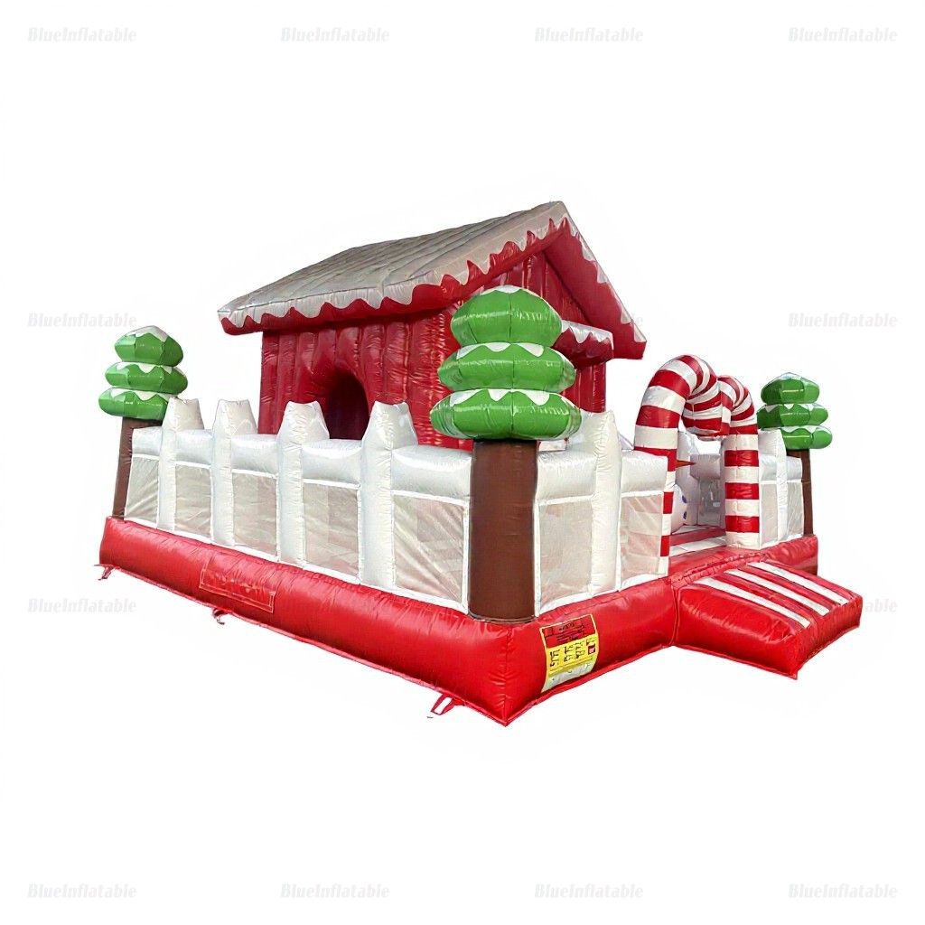 Candy Land Christmas Bounce & Slide Inflatable Combo - Image 4