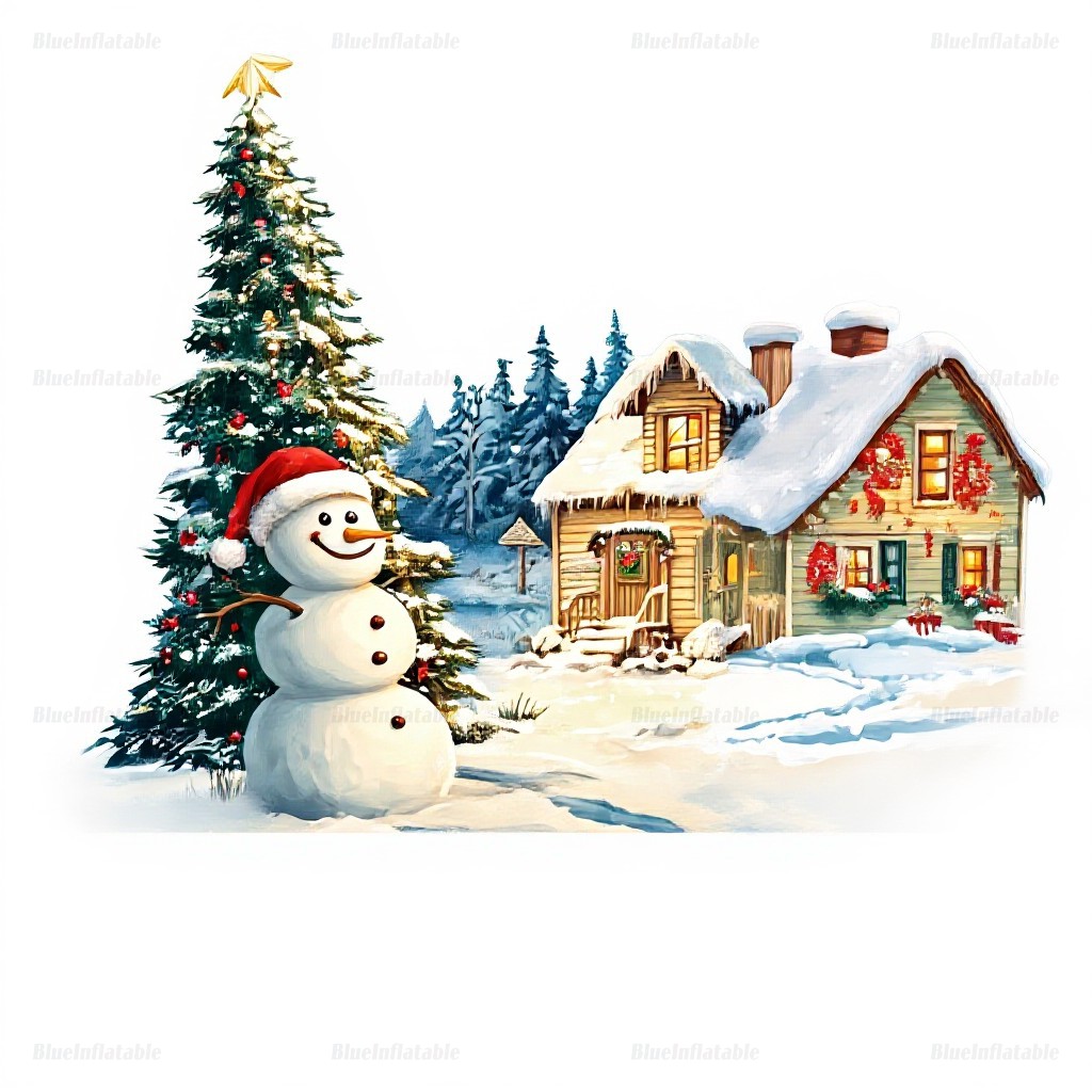 Winter Wonderland Inflatable Snow Globe Tunnel Photo Booth - Image 5