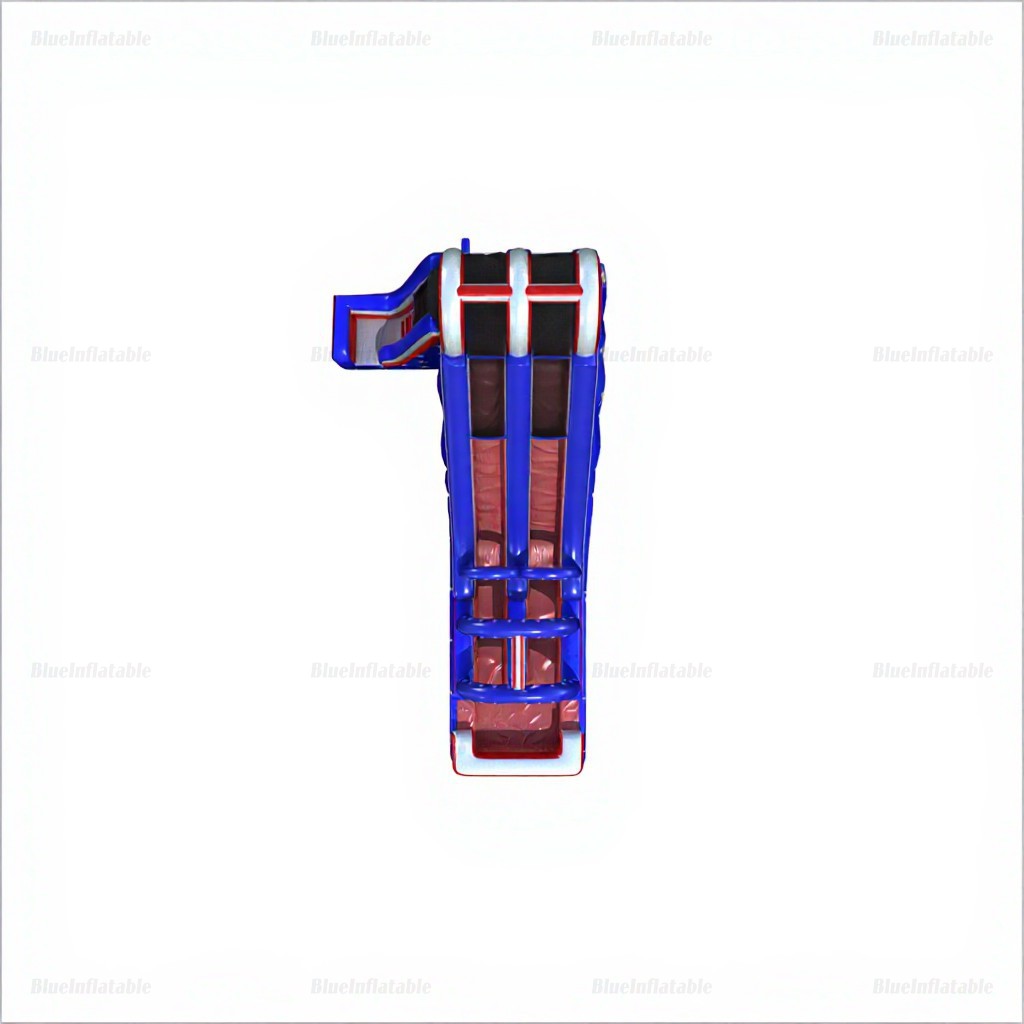 20-Foot Double Lane American Flag Inflatable Water Slide - Image 3