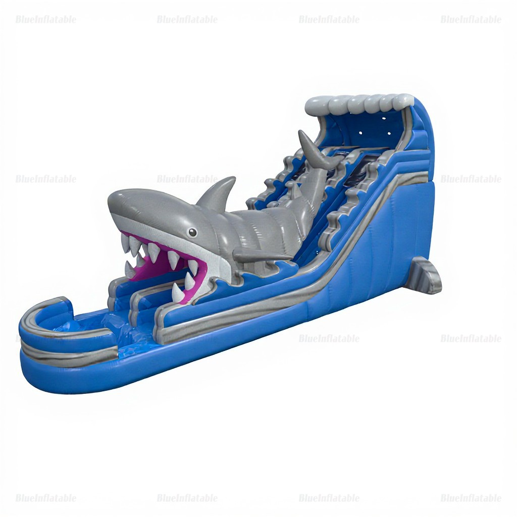 Shark Inflatable Water Slide & Splash Pool Play Center - Image 6