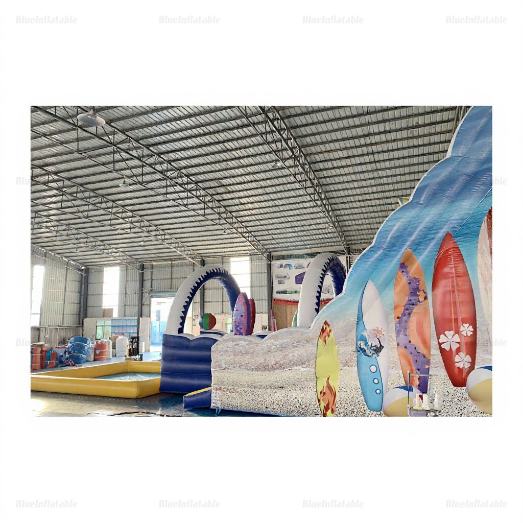 Commercial Inflatable Surfboard Water Slide with Pool - Image 6