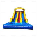 Commercial Double Inflatable Water Slide with Pool