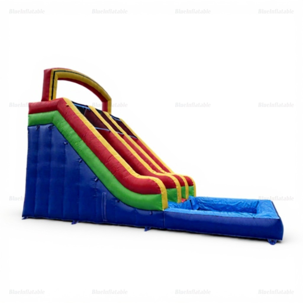 Commercial Double Inflatable Water Slide with Pool - Image 4