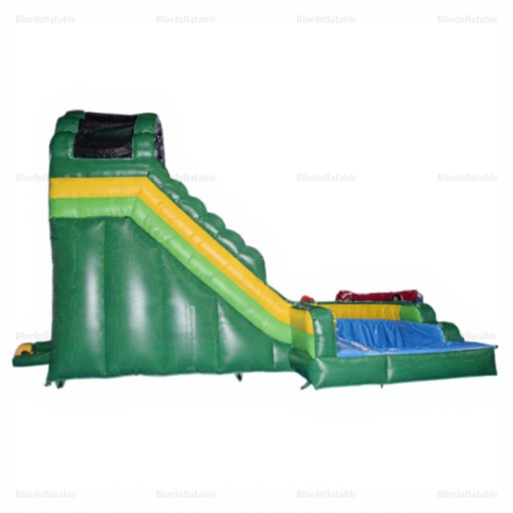 Green Marble Dual Lane Inflatable Water Slide Park - Image 3