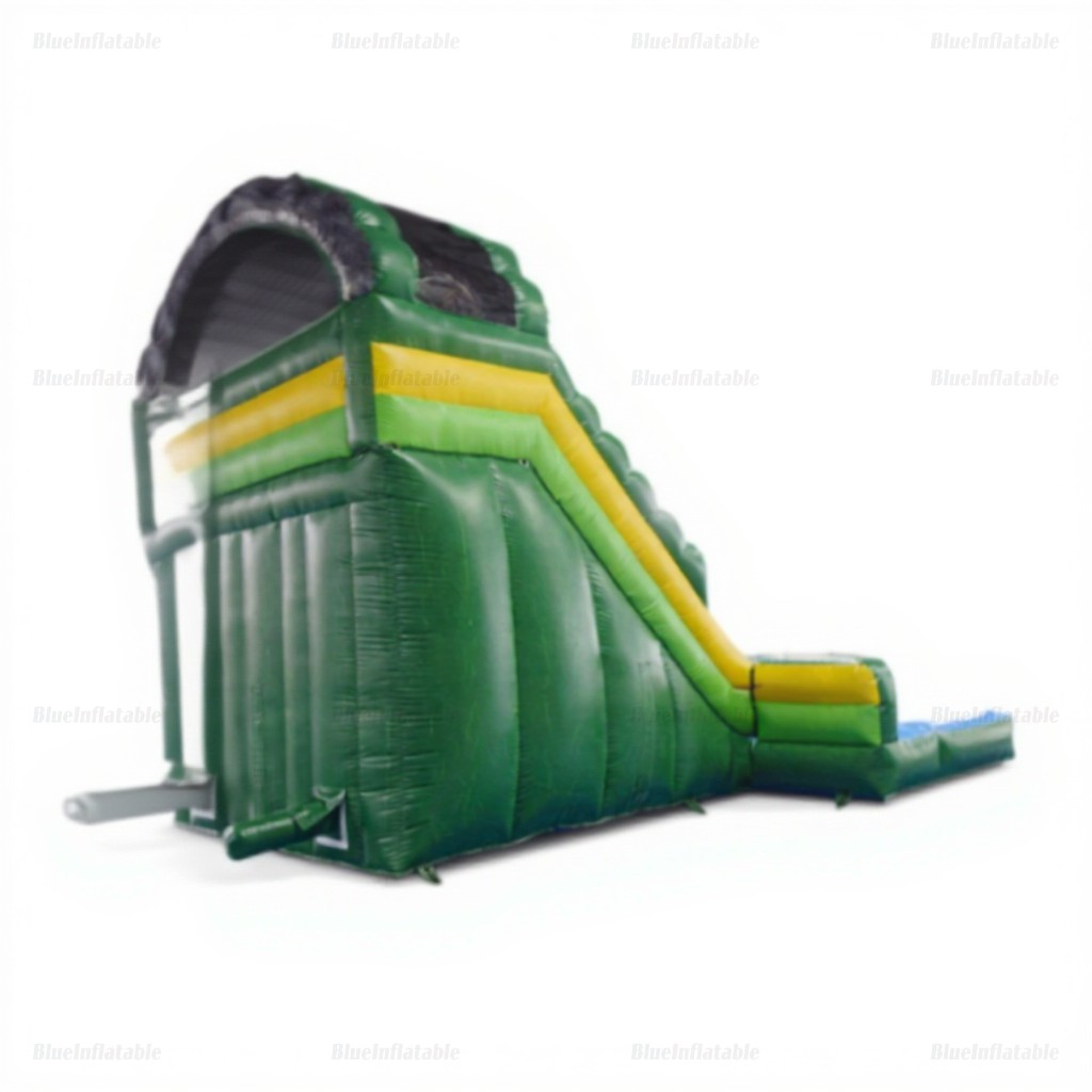 Green Marble Dual Lane Inflatable Water Slide Park - Image 5