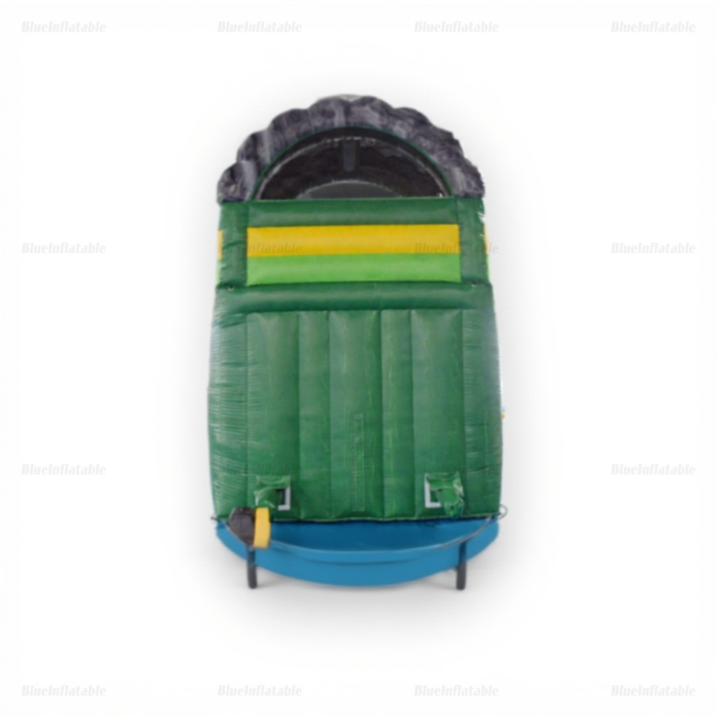 Green Marble Dual Lane Inflatable Water Slide Park - Image 6