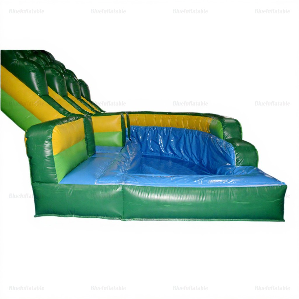 Green Marble Dual Lane Inflatable Water Slide Park - Image 8