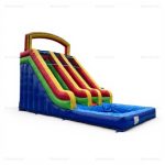 Commercial Inflatable Water Slide with Pool