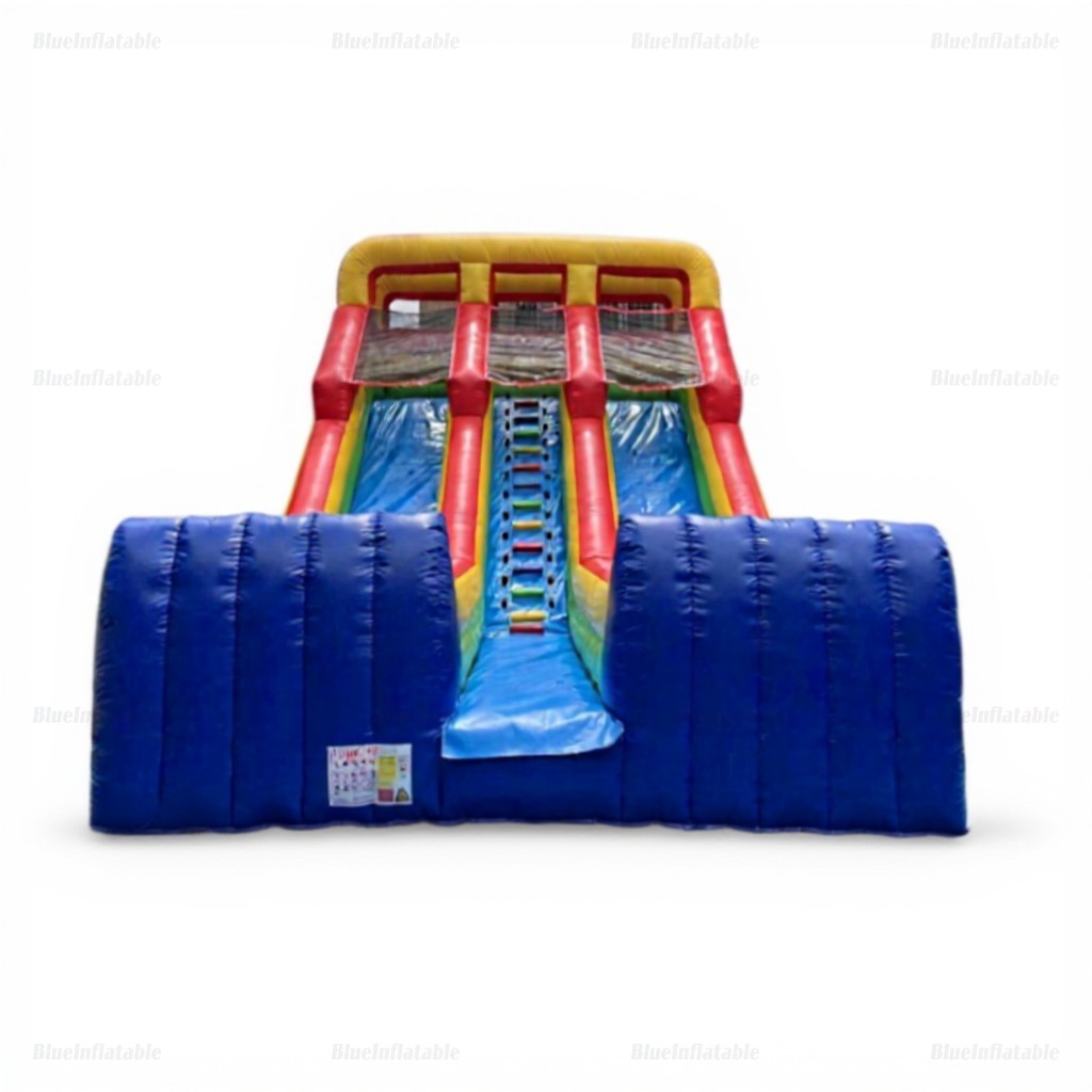 Rainbow Inflatable Dry Slide Jumper - Image 3