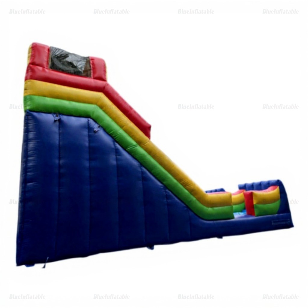 Rainbow Inflatable Dry Slide Jumper - Image 4