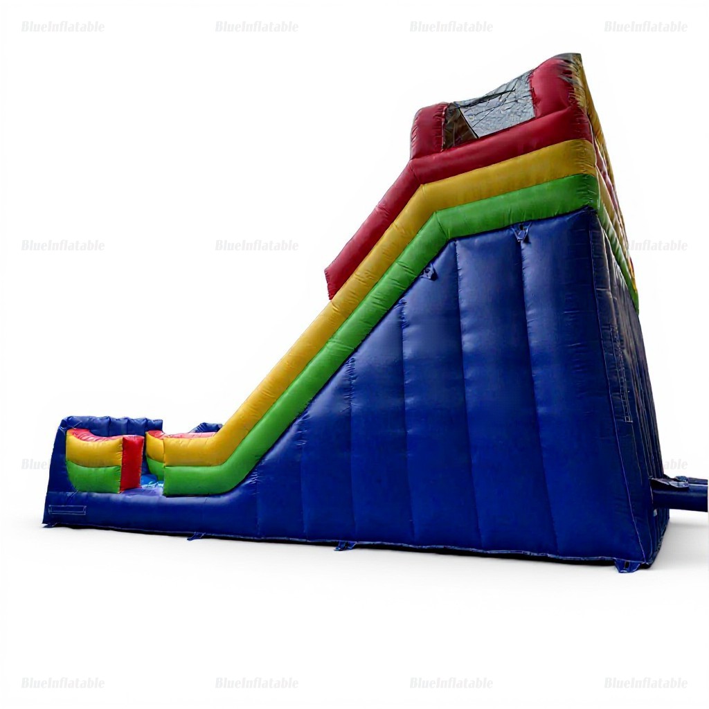 Rainbow Inflatable Dry Slide Jumper - Image 5