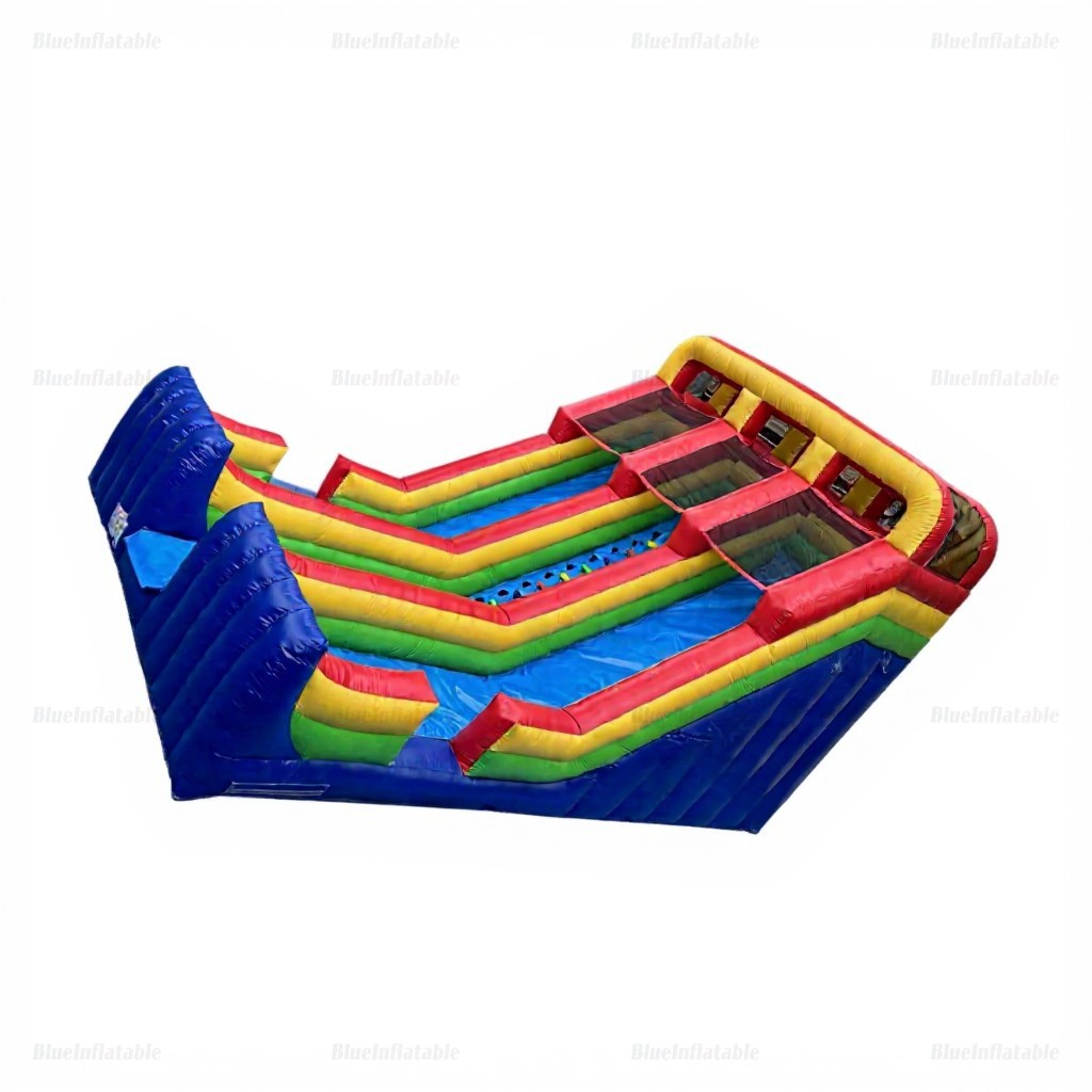 Rainbow Inflatable Dry Slide Jumper - Image 6