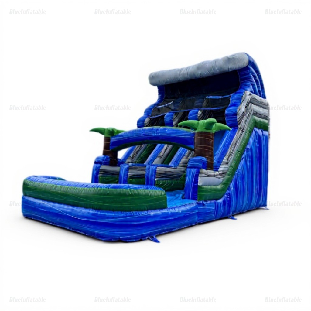 Giant Beach-Themed Inflatable Water Slide - Image 2