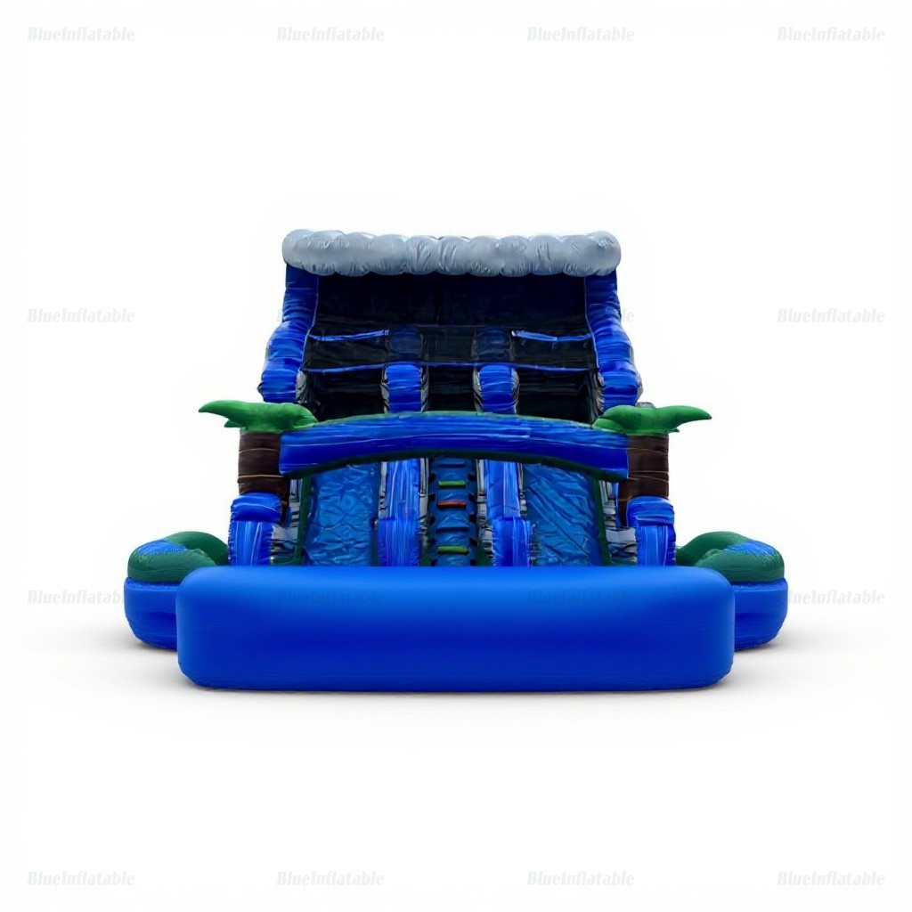 Giant Beach-Themed Inflatable Water Slide - Image 4