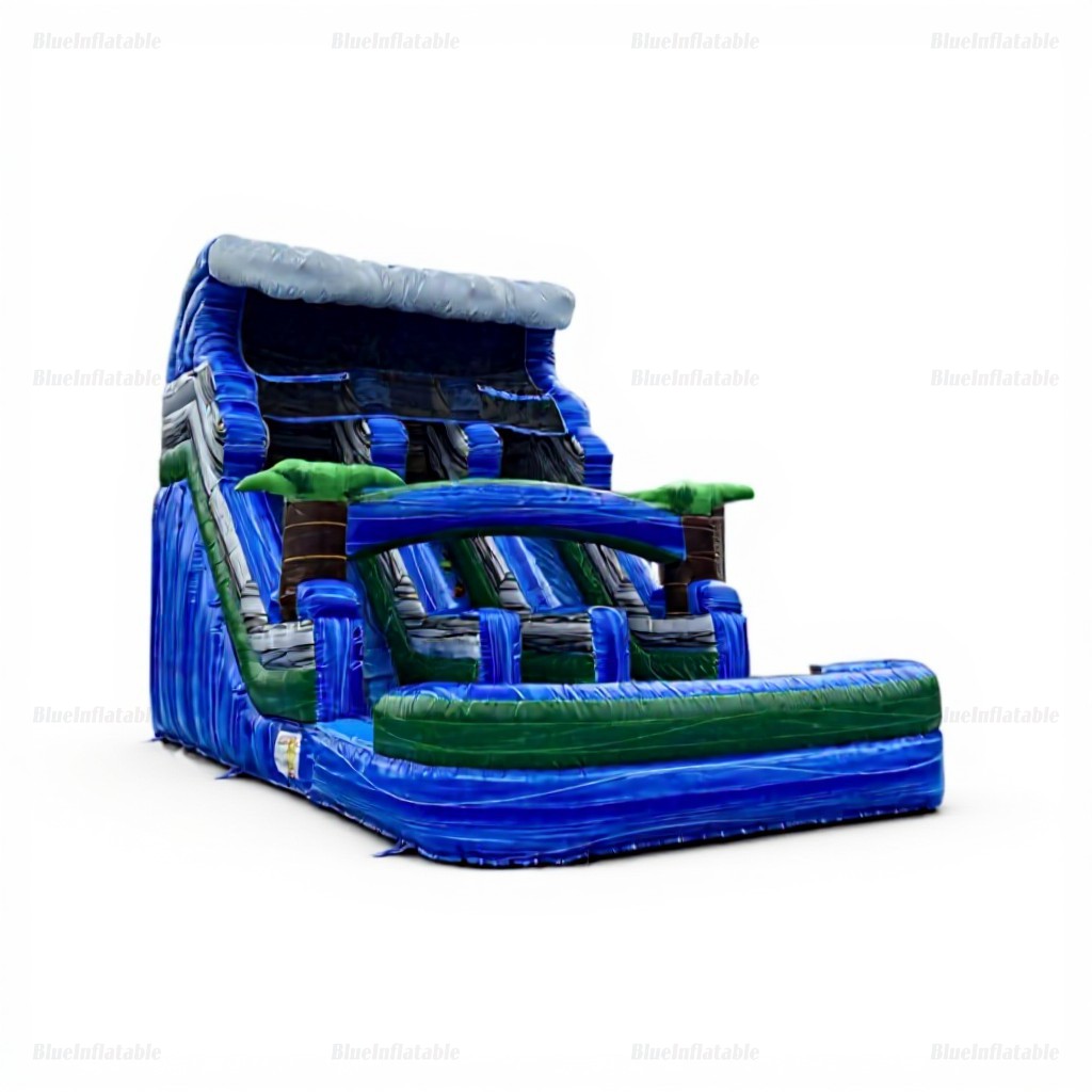 Giant Beach-Themed Inflatable Water Slide - Image 8