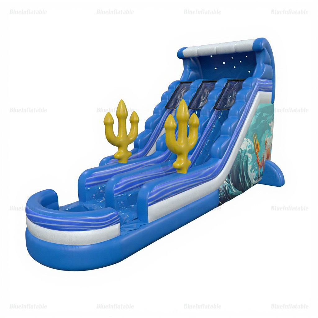 Golden Trident Ocean Inflatable Water Slide Rental - Image 2