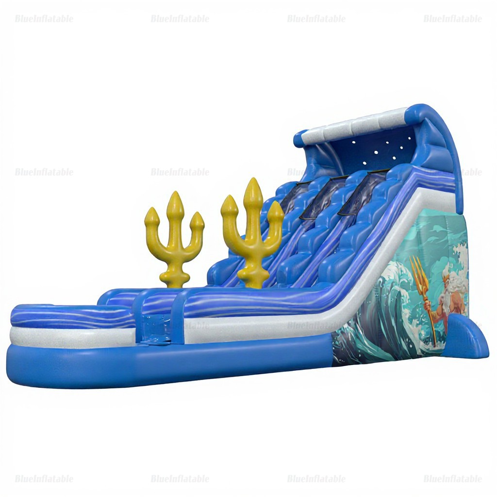 Golden Trident Ocean Inflatable Water Slide Rental - Image 4