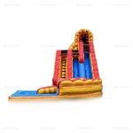 Fire & Ice Dual Lane Inflatable Water Slide with Pool