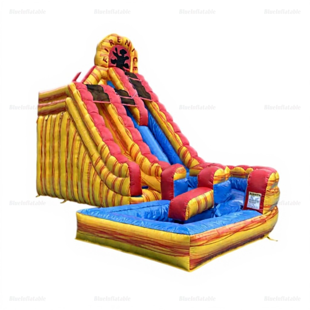 Fire & Ice Dual Lane Inflatable Water Slide with Pool - Image 5
