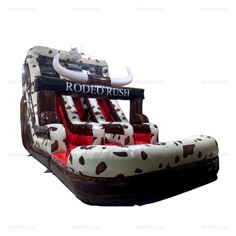 Rodeo Rush Double Lane Inflatable Water Slide Rental
