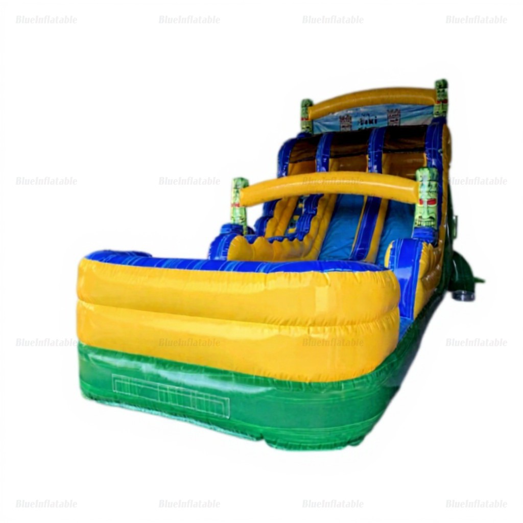 Tiki Shot Dual Lane Inflatable Water Slide & Pool - Image 3