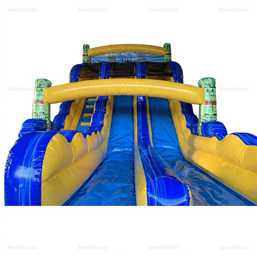 Tiki Shot Dual Lane Inflatable Water Slide & Pool - Image 4