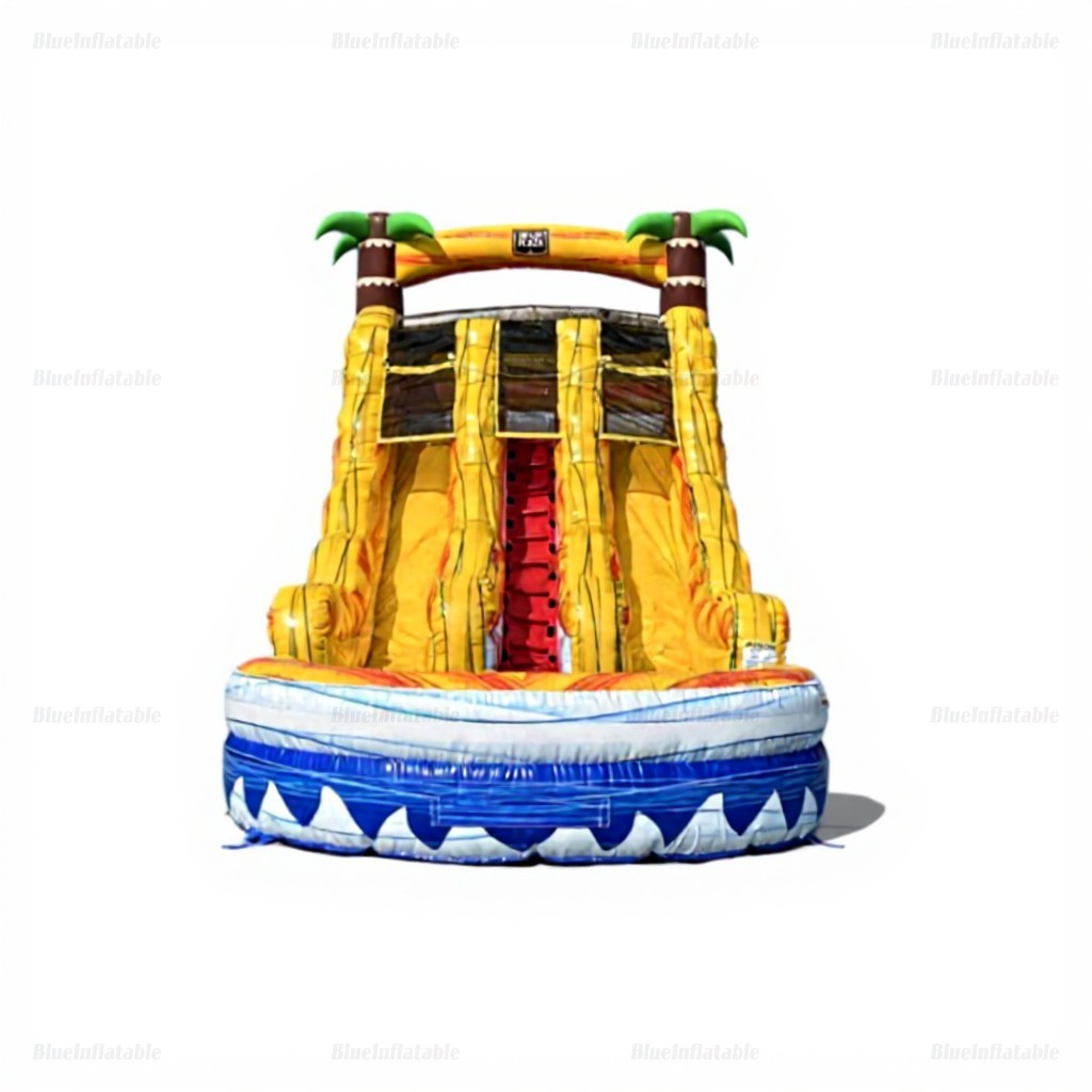 Tropical Wave Inflatable Water Slide with Pool Rental - Image 5