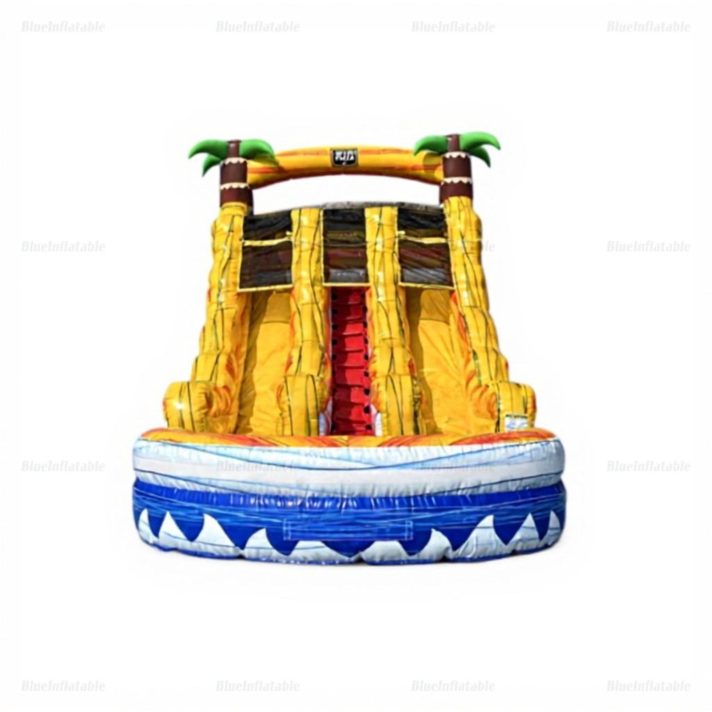 Tropical Wave Inflatable Water Slide with Pool Rental - Image 6