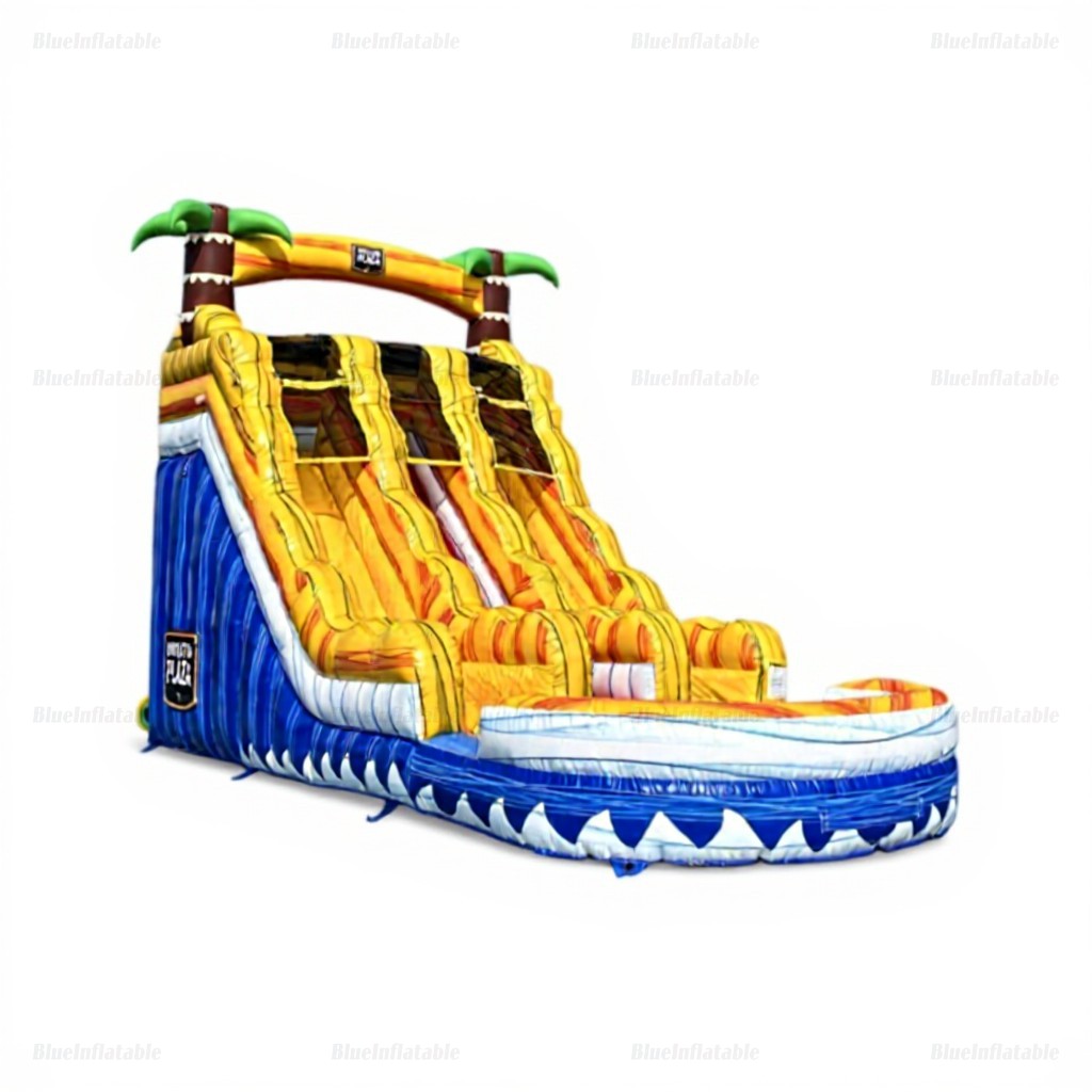 Tropical Wave Inflatable Water Slide with Pool Rental - Image 7