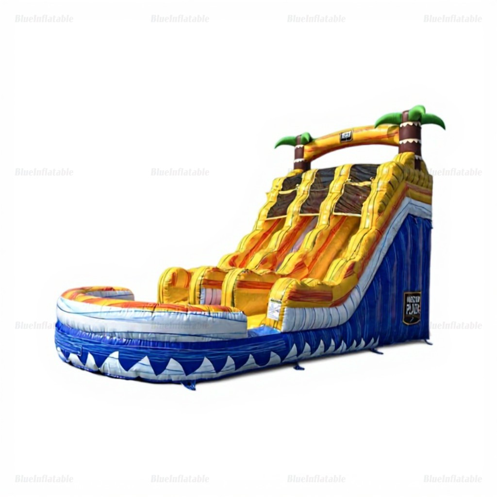 Tropical Wave Inflatable Water Slide with Pool Rental - Image 8