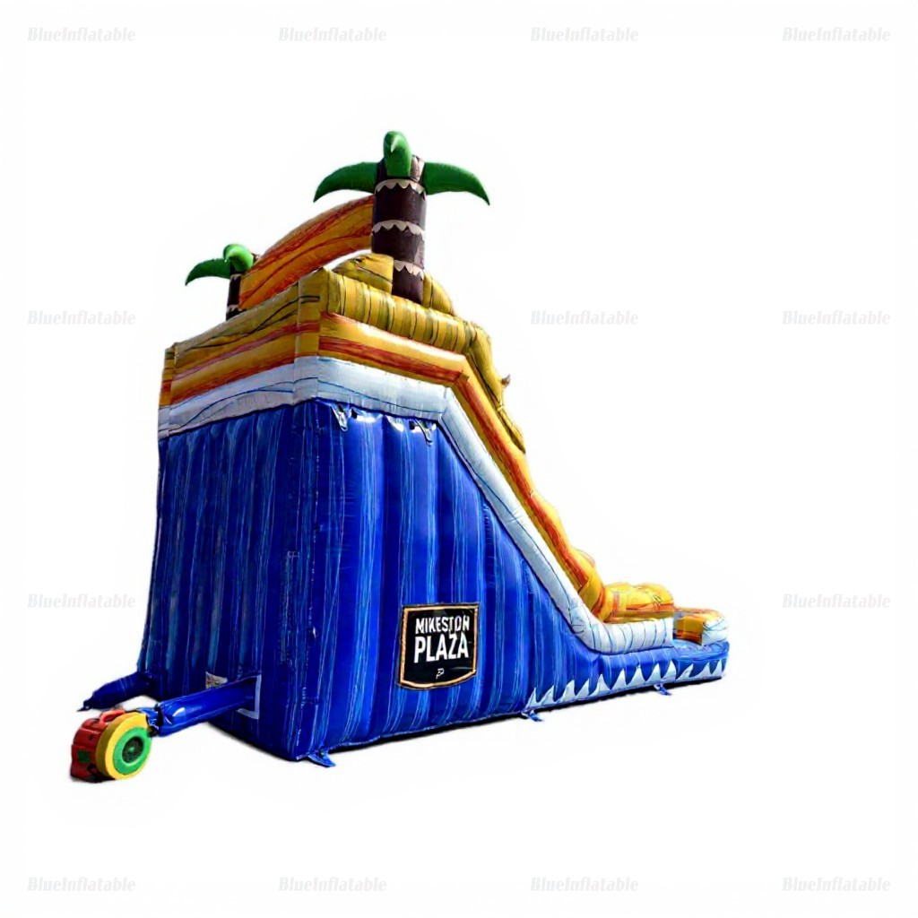 Tropical Wave Inflatable Water Slide with Pool Rental - Image 10