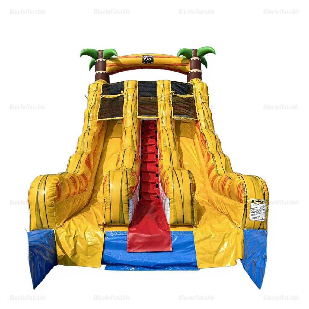 Tropical Wave Inflatable Water Slide with Pool Rental - Image 12