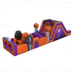 Halloween Ghosts & Pumpkins Inflatable Obstacle Course Rental