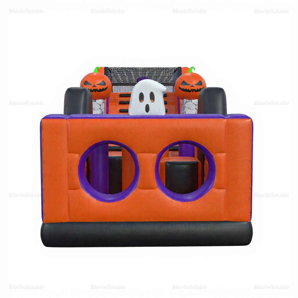 Halloween Ghosts & Pumpkins Inflatable Obstacle Course Rental - Image 6