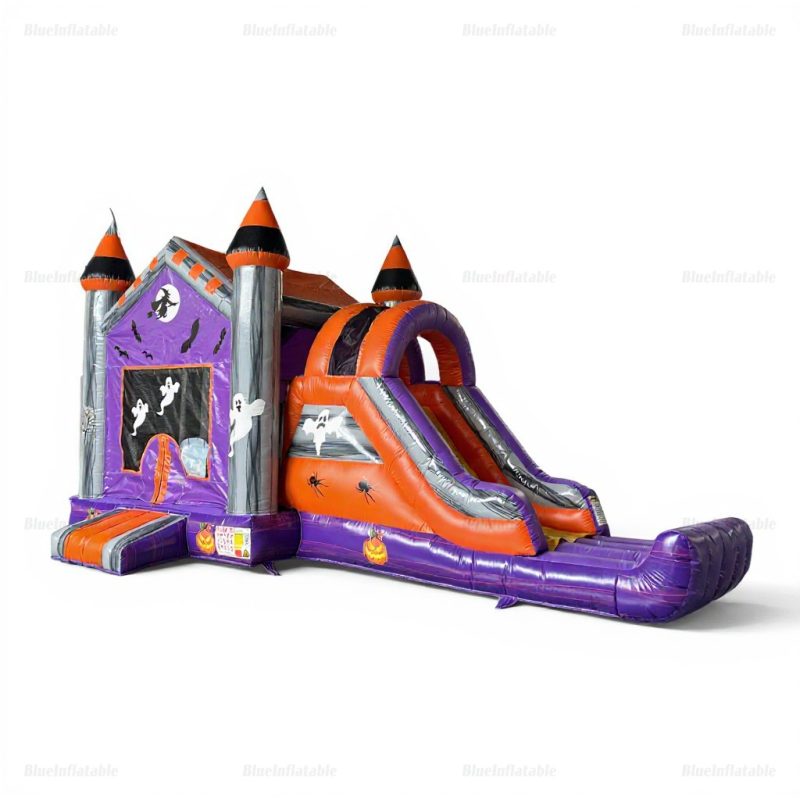 Halloween Haunted House Inflatable Bounce & Slide Combo