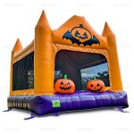 Halloween Pumpkin Inflatable Bounce House Slide